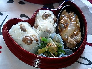 ２０１１年２月冬から早春の幼稚園児のための和風弁当