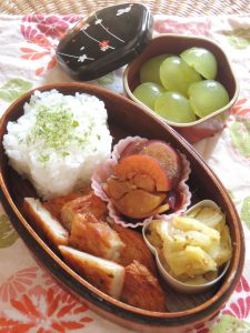 寒露の頃の幼稚園児のための和風弁当