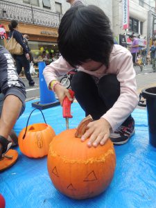 明日はハロウイン！の頃の幼稚園児のための和風弁当