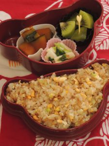 明日は小正月！の頃の幼稚園児のための和風弁当